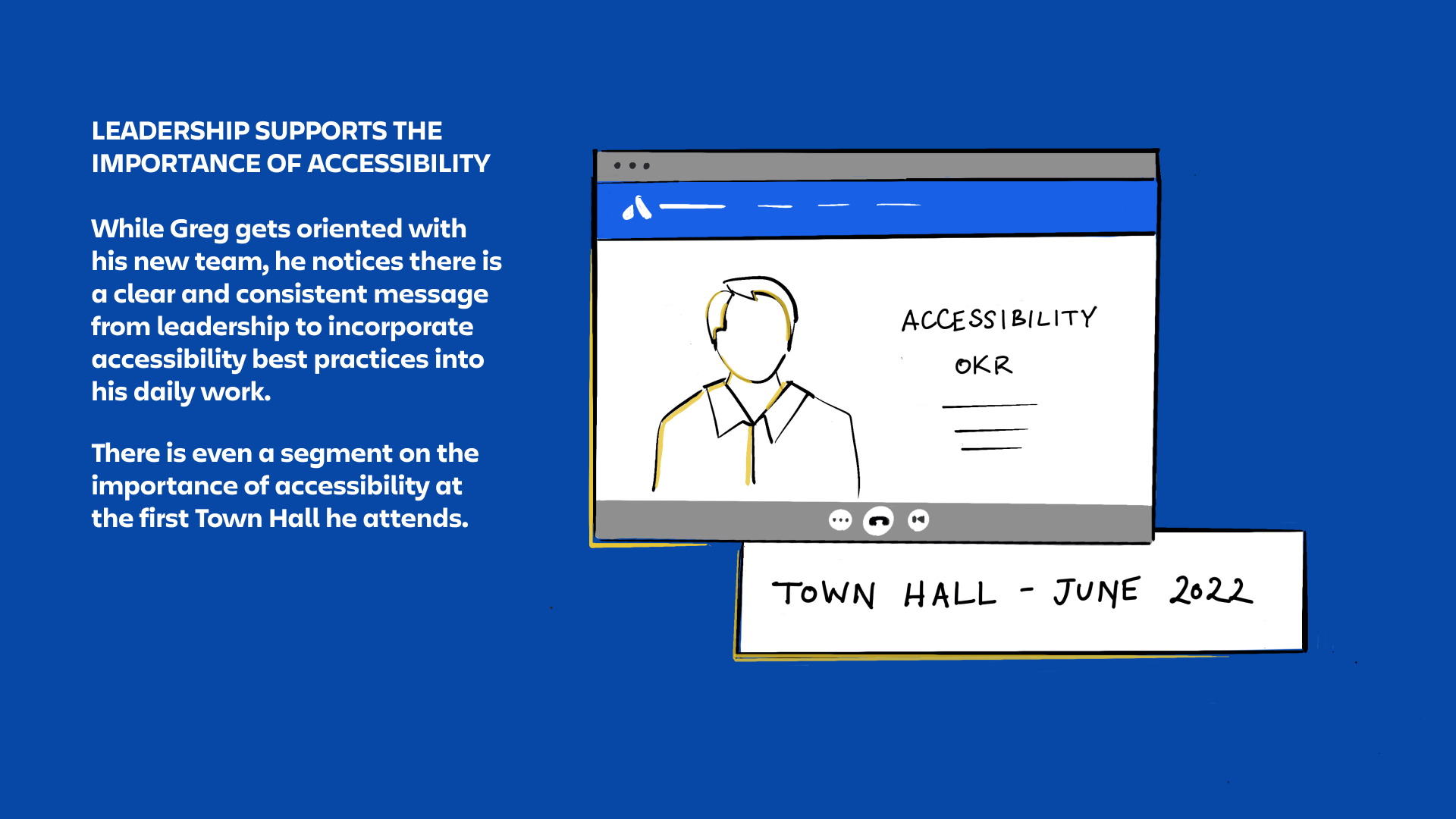 Leadership supporting the importance of accessibility