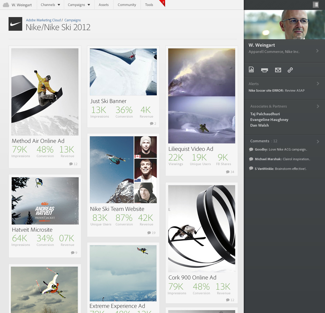 Adobe Marketing Cloud — one design system: shared components, patterns, and visual identity